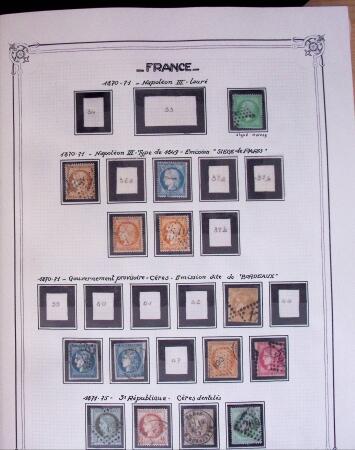 1849-2010, Collection de France en 8 classeurs YT, obl,