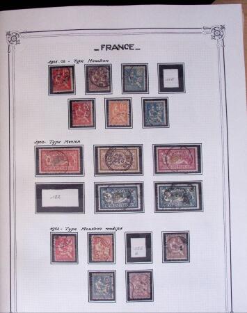 1849-2010, Collection de France en 8 classeurs YT, obl,