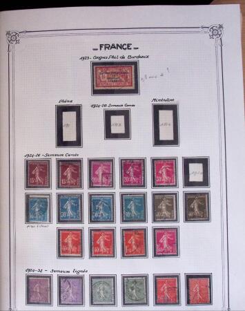 1849-2010, Collection de France en 8 classeurs YT, obl,