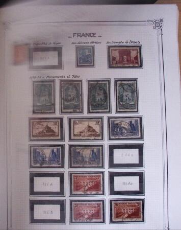1849-2010, Collection de France en 8 classeurs YT, obl,