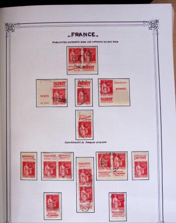 1849-2010, Collection de France en 8 classeurs YT, obl,