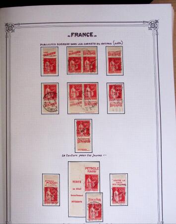 1849-2010, Collection de France en 8 classeurs YT, obl,