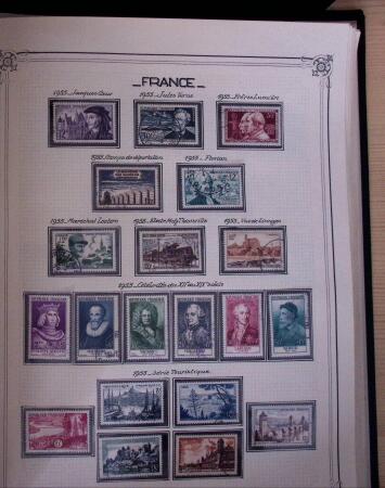 1849-2010, Collection de France en 8 classeurs YT, obl,