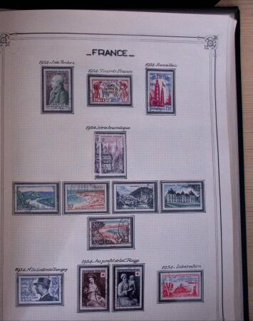 1849-2010, Collection de France en 8 classeurs YT, obl,