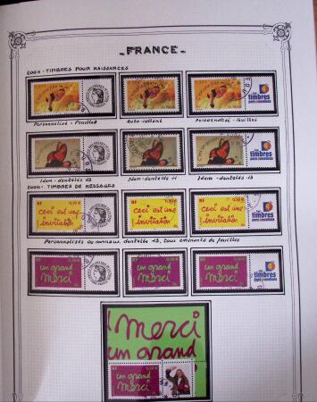 1849-2010, Collection de France en 8 classeurs YT, obl,