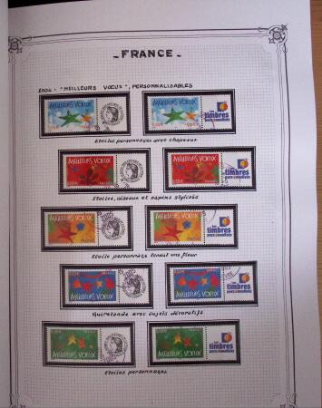1849-2010, Collection de France en 8 classeurs YT, obl,