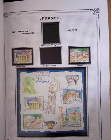 1849-2010, Collection de France en 8 classeurs YT, obl,