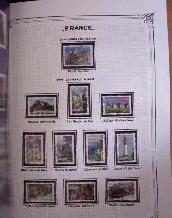 1849-2010, Collection de France en 8 classeurs YT, obl,