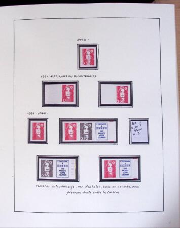 1990-2014, Collection de France adhésive en 3 classeurs