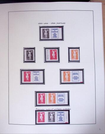 1990-2014, Collection de France adhésive en 3 classeurs