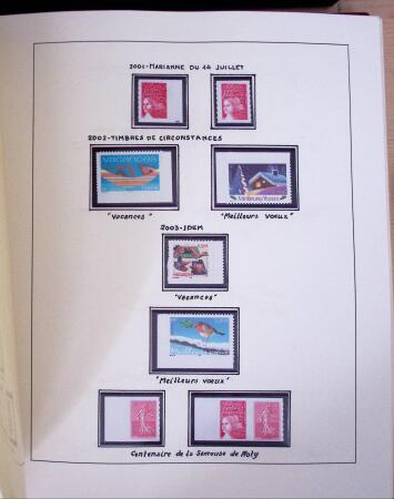1990-2014, Collection de France adhésive en 3 classeurs