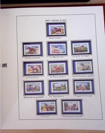 1990-2014, Collection de France adhésive en 3 classeurs