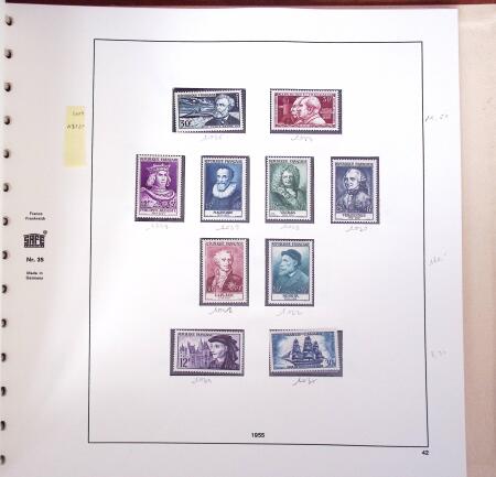 1849-2013, Collection de France en 11 classeurs Safe,