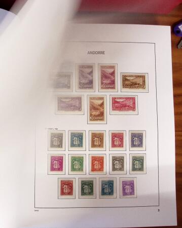 1931-2022, Collection d'Andorre en neuf, dont les n°22