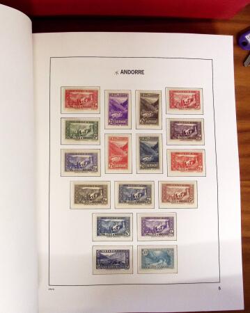 1931-2022, Collection d'Andorre en neuf, dont les n°22