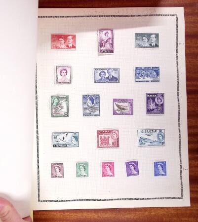 1946-55, KVI and QEII, various Omnibus set on pages,