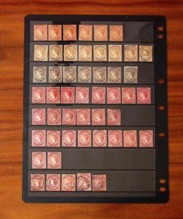 1867-81, Mint & used selection of the 90 stamps from