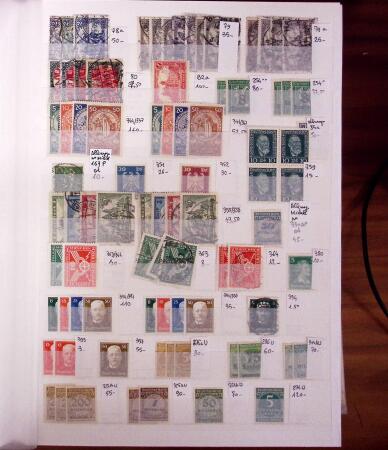 1872-1980, Chiefly mint stock in 14 stockbooks or albums,