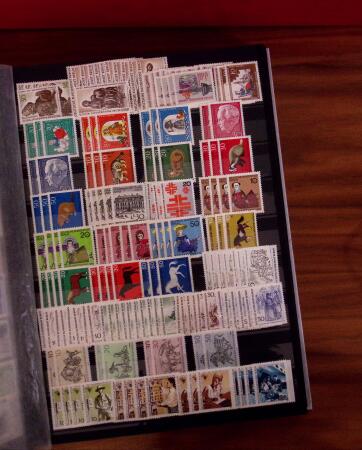1872-1980, Chiefly mint stock in 14 stockbooks or albums,