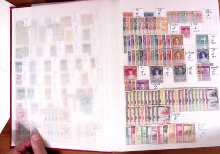 1850-1970, Mint & used selection in nine stockbooks
