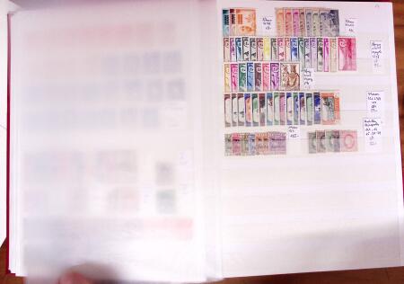 1850-1970, Mint & used selection in nine stockbooks