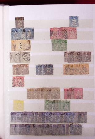 1854-1985, Mint used selection in 11 stockbooks or albums,