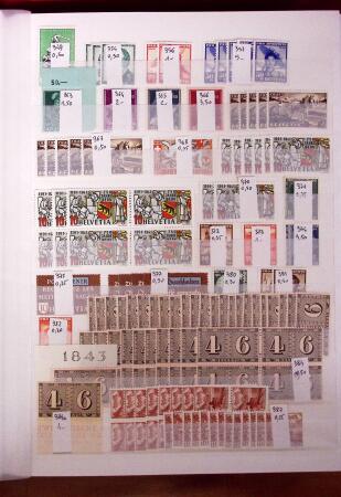 1854-1985, Mint used selection in 11 stockbooks or albums,