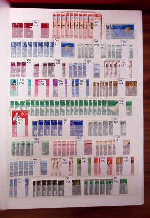1854-1985, Mint used selection in 11 stockbooks or albums,