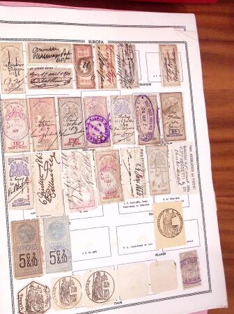 FISCAUX 1880-1940, collection très ancienne avec France,