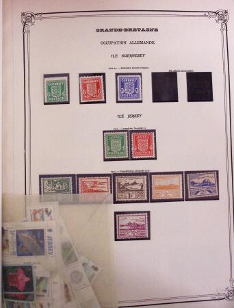 1841-1990, BRITISH EUROPE : Mint and used assembly in