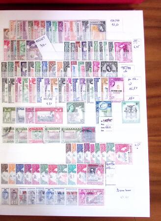 1860-1980, Mint and used selection in 13 stockbooks