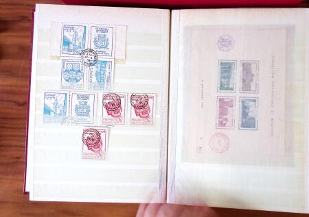 1880-1990, Amazing selection of VIGNETTES in five stockbooks,