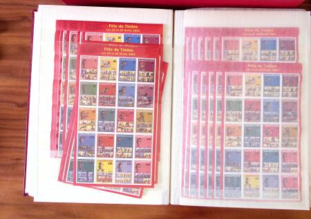 1880-1990, Amazing selection of VIGNETTES in five stockbooks,