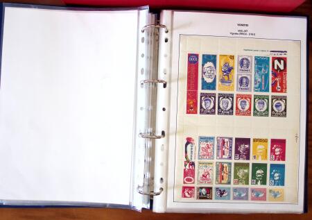 1880-1990, Amazing selection of VIGNETTES in five stockbooks,