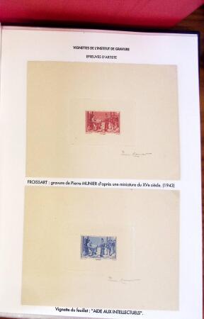 1880-1990, Amazing selection of VIGNETTES in five stockbooks,