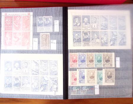 1880-1990, Amazing selection of VIGNETTES in five stockbooks,