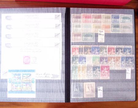 1880-1990, Amazing selection of VIGNETTES in five stockbooks,