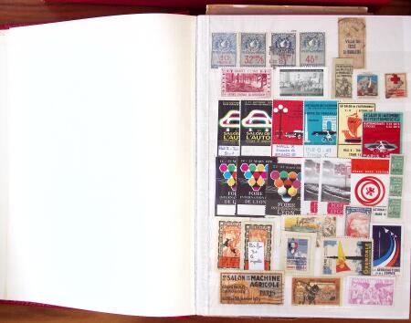 1880-1990, Amazing selection of VIGNETTES in five stockbooks,