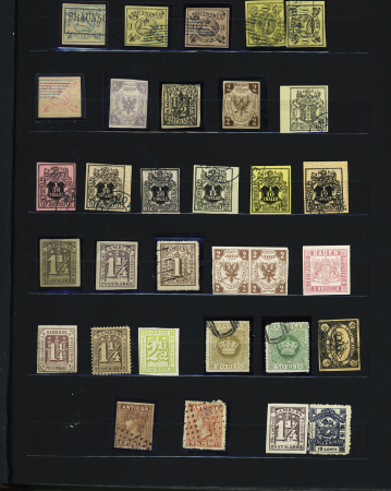 1850-1930, Selection of FORGERIES in one stockbook,