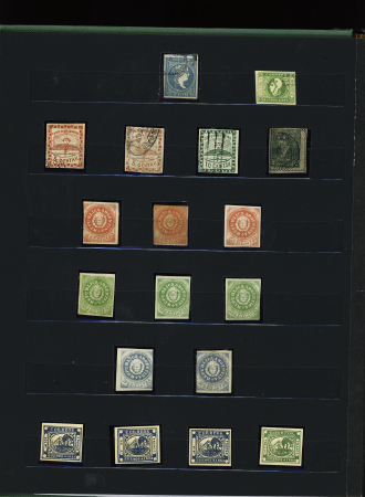 1850-1930, Selection of FORGERIES in one stockbook,