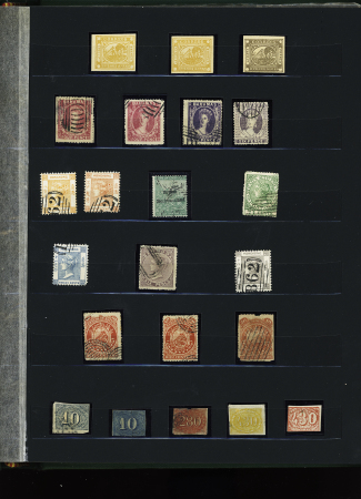 1850-1930, Selection of FORGERIES in one stockbook,