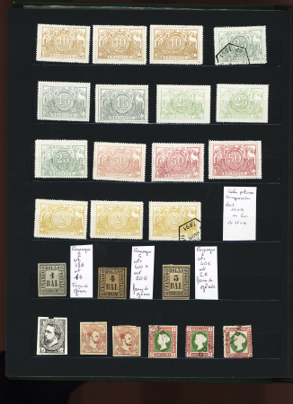 1850-1930, Selection of FORGERIES in one stockbook,