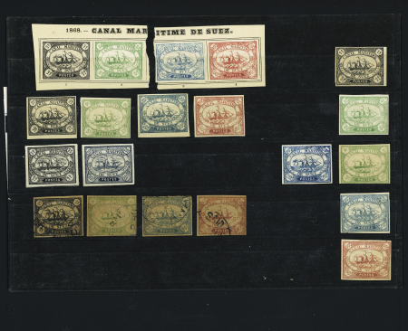 1850-1930, Selection of FORGERIES in one stockbook,
