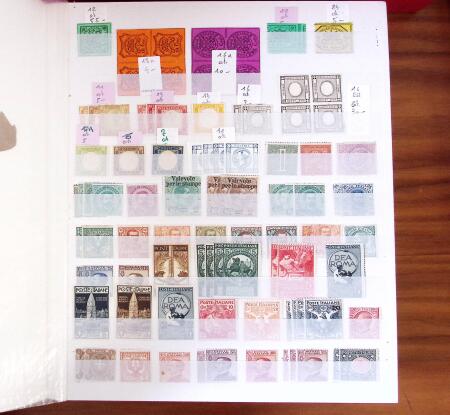 1852-1980, Mint and used selection of Italy in 8 stockbooks