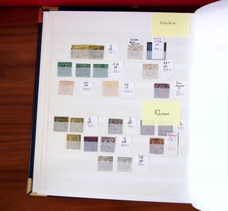 1852-1980, Mint and used selection of Italy in 8 stockbooks