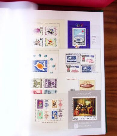 1852-1970, All-world collection in six stockbooks, noted