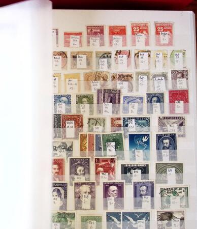 1852-1970, All-world collection in six stockbooks, noted