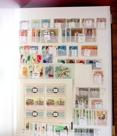 1852-1970, All-world collection in six stockbooks, noted