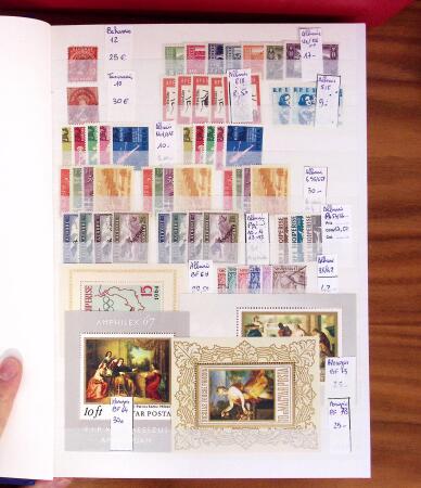 1852-1970, All-world collection in six stockbooks, noted