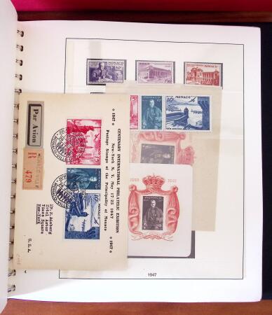 1885-1990, Lot exceptionnel de Monaco en 21 albums et